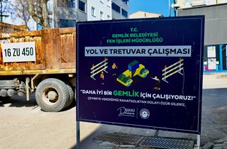 Gemlik'in Köklü Caddesi'nde Önemli Çalışma